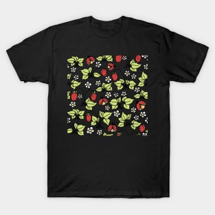 Strawberries and Ladybugs T-Shirt